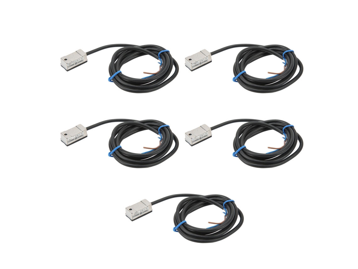 5 Unidades Interruptor Magnético Com Cabo Sensor Magnético 100ma Para Controle De Circuitos Elétricos Ac Dc 5‑240v