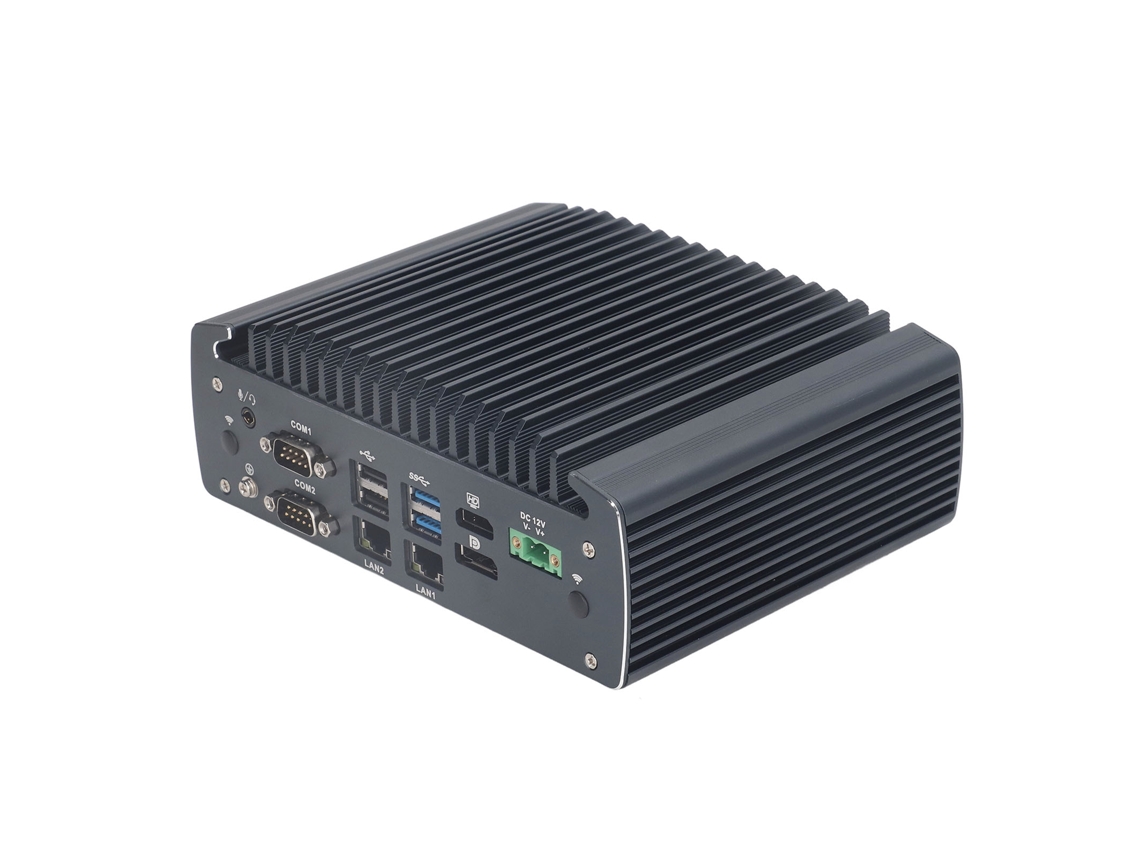 Mini PC industrial, sin ventilador, 4 núcleos, 4 hilos