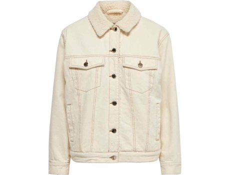 Chaqueta ONLY Caroline Algodón Mujer (38 - Blanco)