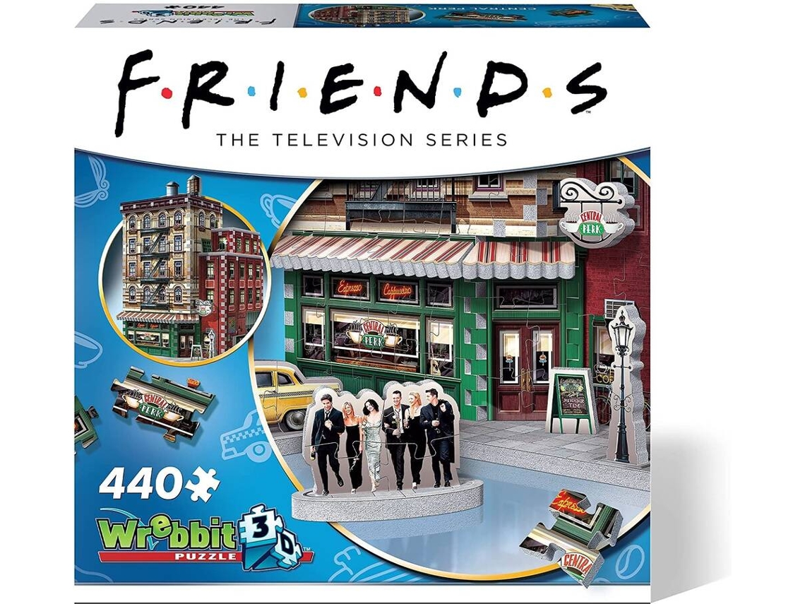 Puzzle 3D WREBBIT 3D Central Perk Friends (Edad Minima: 8 anos - 440 Piezas)