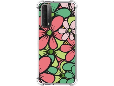 Carcasa Huawei P Smart 2021 TUMUNDOSMARTPHONE Dibujos Antigolpes Flores 02 Multicolor