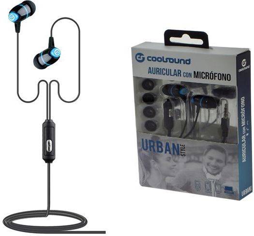 Auriculares Bluetooth True Wireless COOLSOUND TWS V10 (In Ear - Micrófono - Azul)