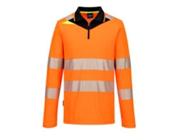 Polo Alta Visibilidad Dx4 Manga Larga Con Cremallera | Trabajo Naranja/negro / Xxl