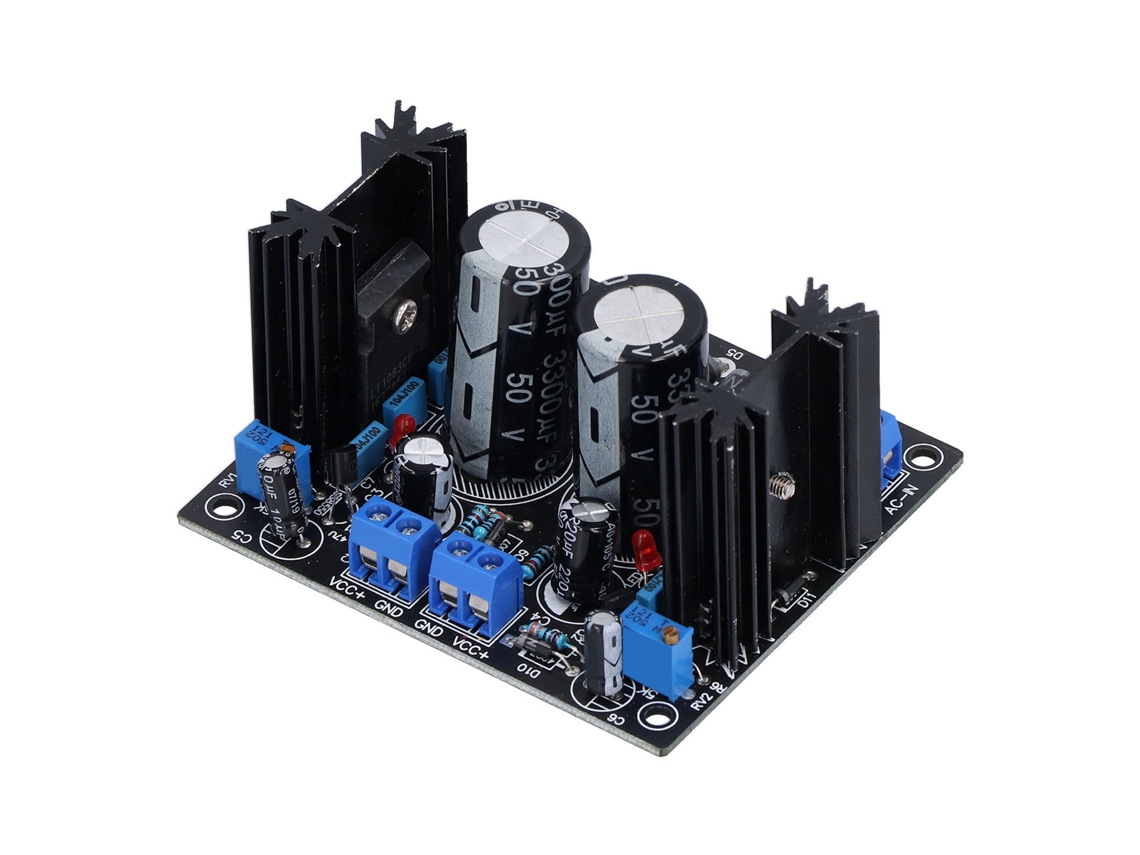 Placa De Fuente De Alimentación Regulada De Alta Potencia Con Estabilizador Electrónico De Doble Salida Lt1083