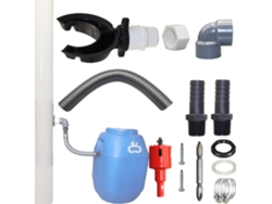 Colector de agua de 70-110 mm con conexión para barril.