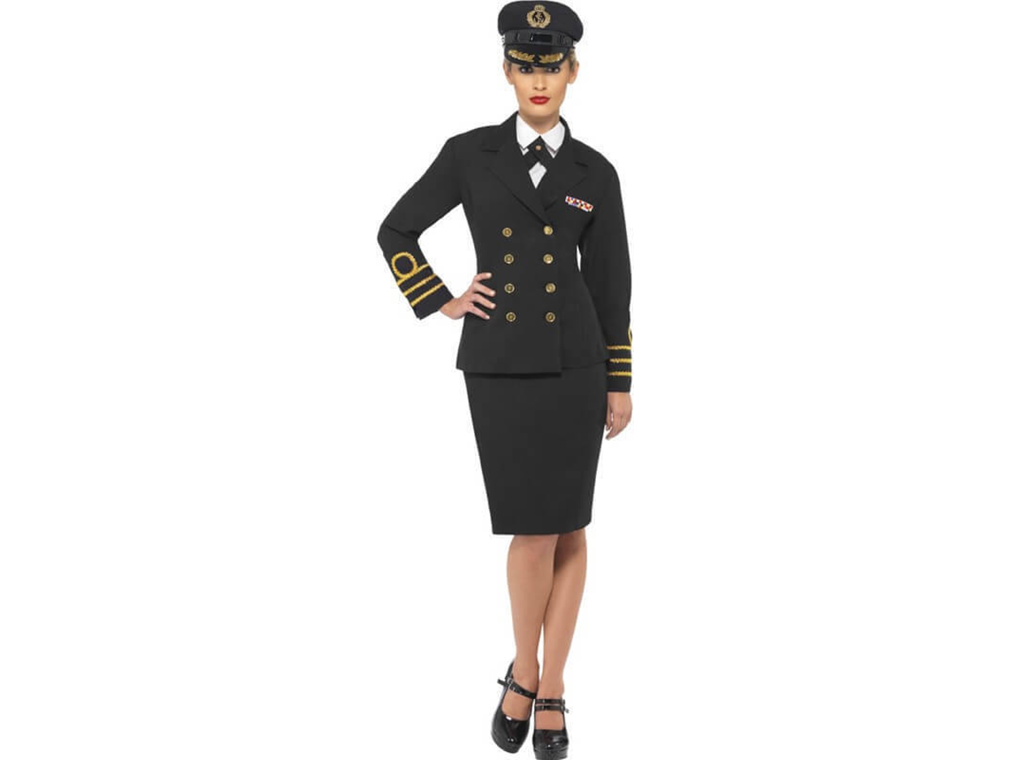Disfraz de Mujer DISFRAZZES Oficial De La Marina (Talla: M)