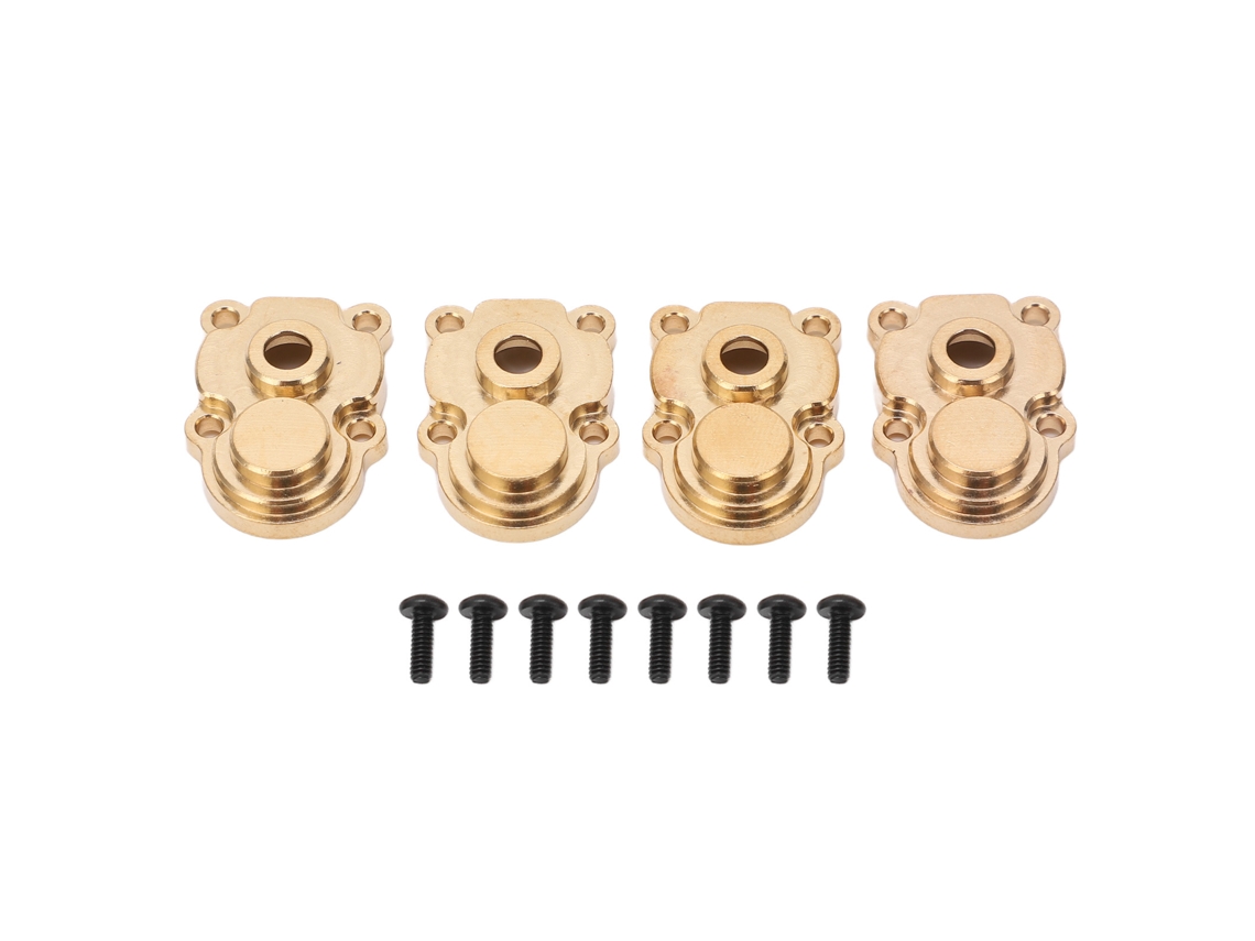 4pcs Cubierta De Munión De Bronce Rc Resistente A La Corrosión Para Fms 1/24 Fcx24 Rc Crawler Oro