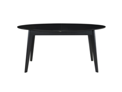 Mesa de comedor extensible negra L160-200 cm MARIK MILIBOO