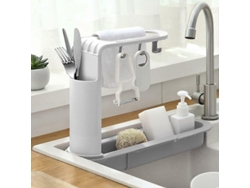 Organizador De Fregadero Extensible Con Soporte Para Esponjas Y Toallas Multifuncional Para Cocina