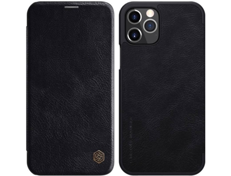 Carcasa iPhone 12«12 Pro NILLKIN Qin Original Negro
