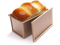 Molde para pan Pullman de Gourmet Baker's Secret, de acero al carbono con tapa, para un calentamiento uniforme y un desmoldado fácil.