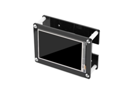 EOOCOO Juego de pantallas LCD tácticas de 3,5 pulgadas con carcasa acrílica negra (pantalla HD 1080p, compatible con Raspberry Pi)