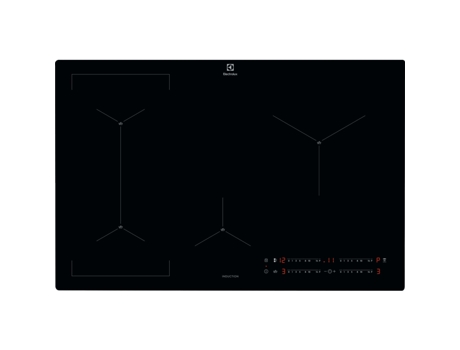 Placa de Inducción ELECTROLUX Eis82449C (Eléctrico - 80 Cm - Negro)