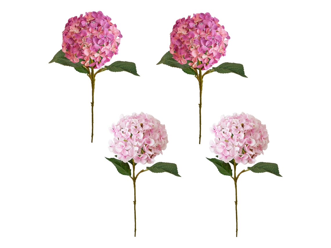 Rama de hortensia artificial 3D para el hogar y bodas.