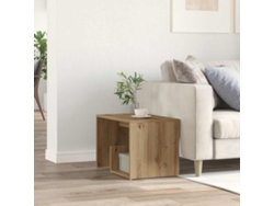 Mesa Auxiliar | Mesa Lateral De Madera De Ingeniería Roble Artisan 59x36x38 Cm