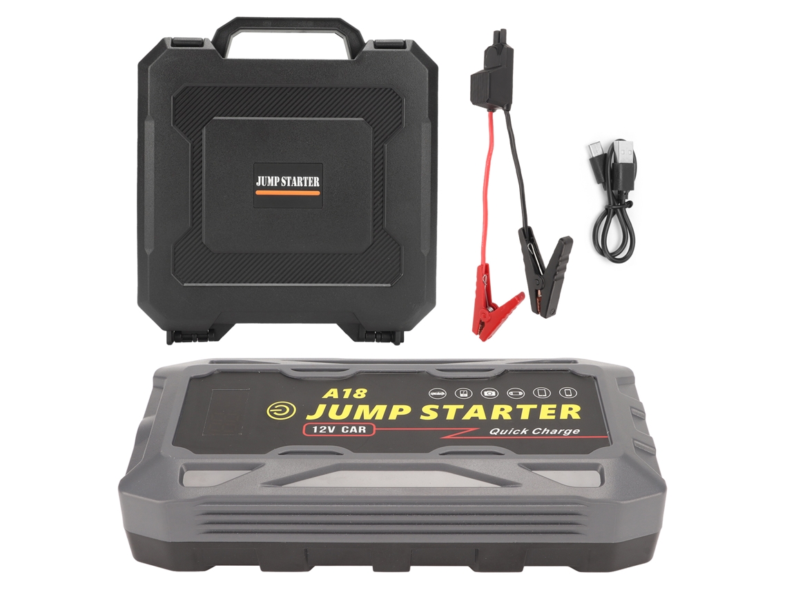 Arrancador Portátil Para Coche, 2000 A, 16 000 Mah, 12 V, Con Luz Led, Para Motores De Gasolina De Hasta 7,5 L Y Diésel De 5,0 L