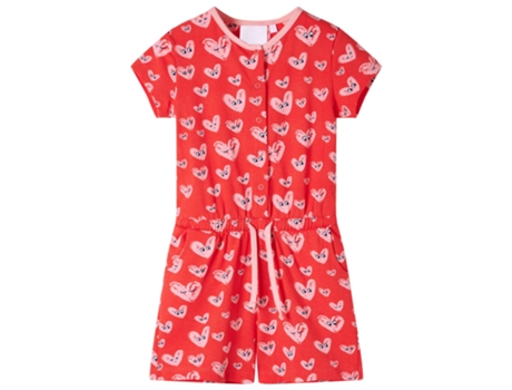 Mono Para Niños VIDAXL Rojo Algodón (92)