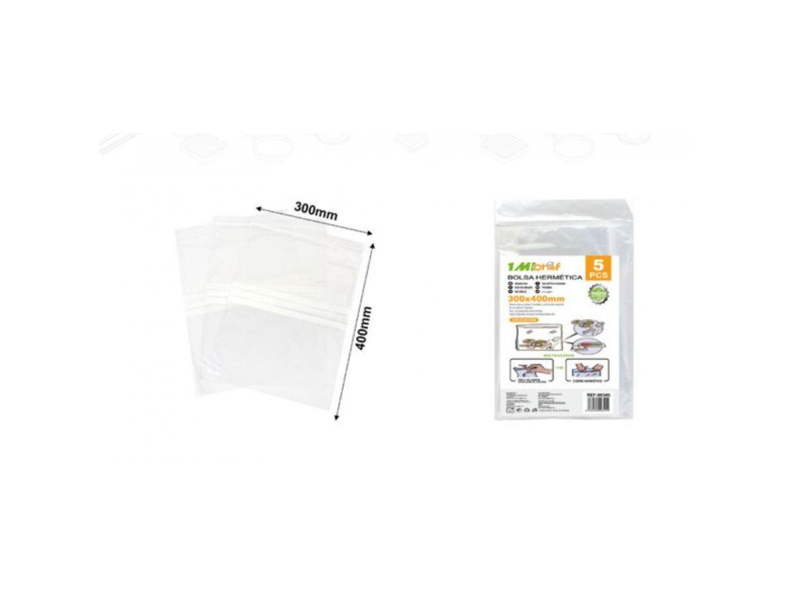 Bolsas herméticas reutilizables para conservar alimentos, contenedores sellados, almacenamiento en la cocina, protección (300 x 400 mm)