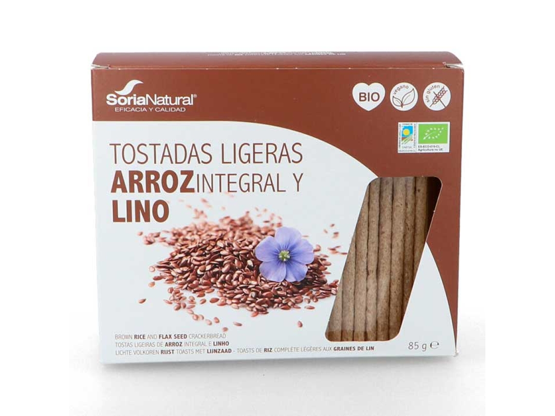 Tostadas SORIA NATURAL Bio De Arroz Y Lino (5 g)