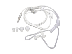 Auriculares Intrauditivos Binaurales Con Tubo De Aire Protección Contra Radiaciones Reducción De Ruido 3.5mm Blanco