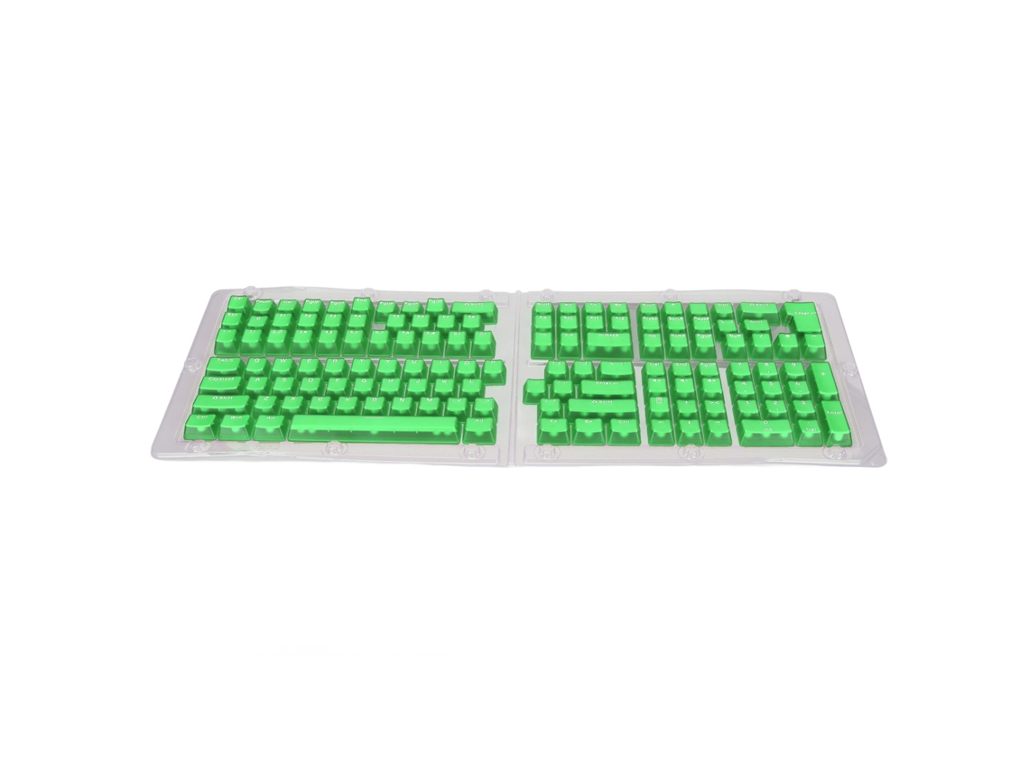Conjunto De Teclado Oem De Abs De 132 Teclas, Moldeado Por Inyección De Altura, Diseño Ergonómico, Letras Transparentes Verdes/blancas.