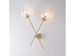 Demetra - Aplique De Hierro Bronce Cepillado 2 Luces .33 - P.18 - Bl279-ap2-brz