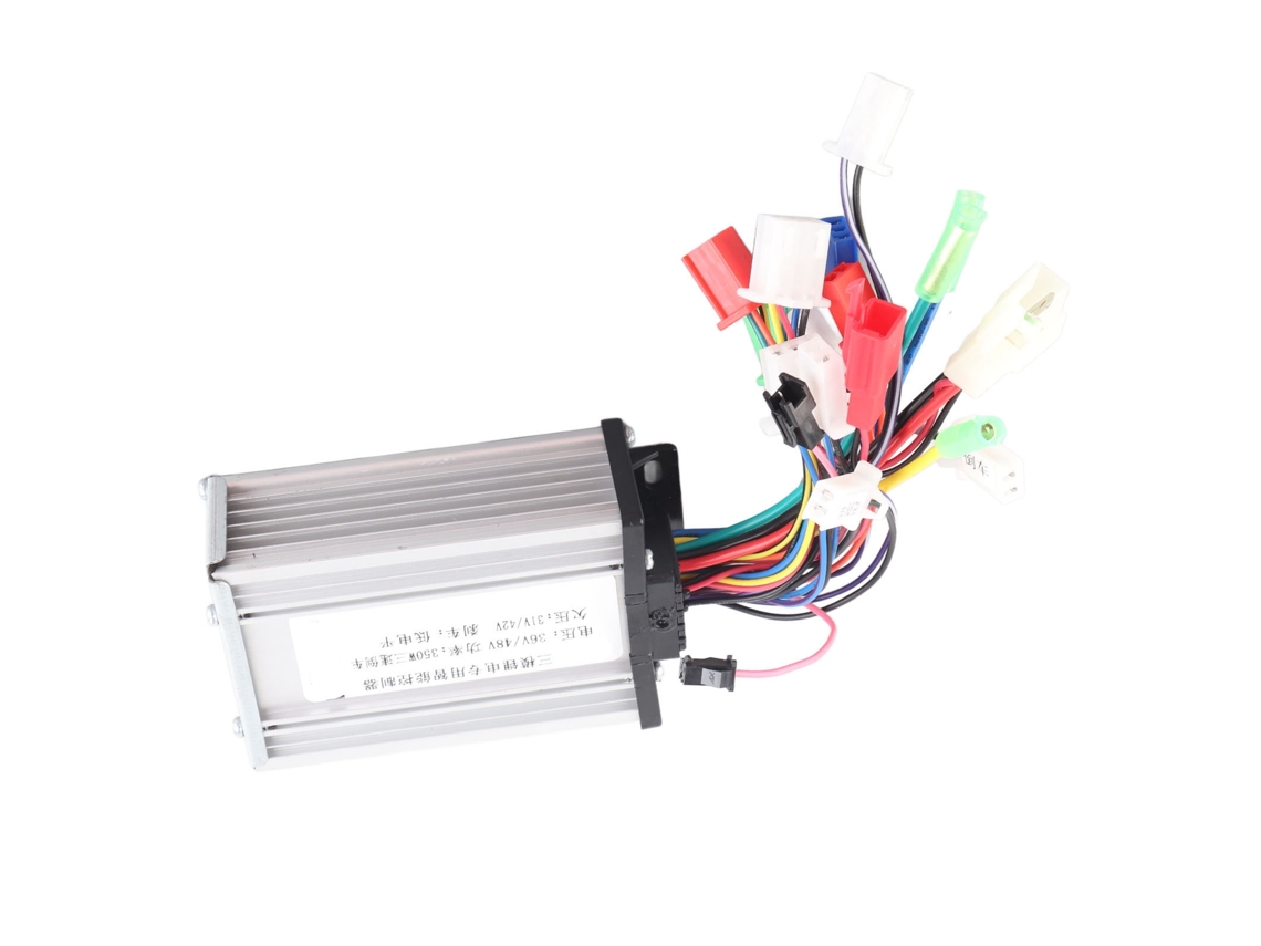 Vlrla-controlador De Motor Brushless 350w 36v 48v Para Bicicleta Eléctrica Triciclo Motocicleta Con 3 Velocidades Y Reversa