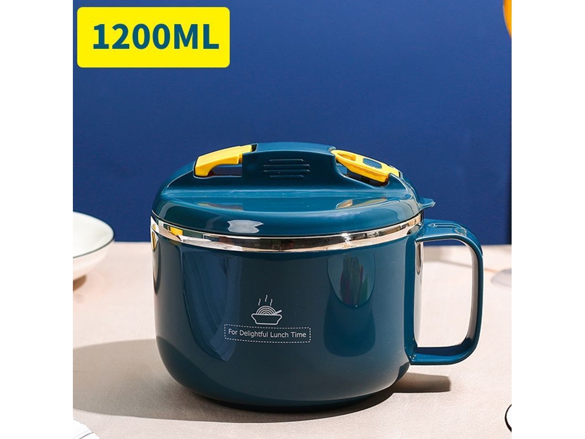 2026da-boles De Fideos Ramen De Acero Inoxidable 304 Con Tapa Y Asa Para Cocinar Y Almacenar