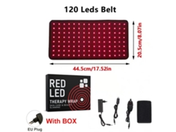 Tira de luz LED roja MDUG de 120 piezas para aliviar la fatiga corporal