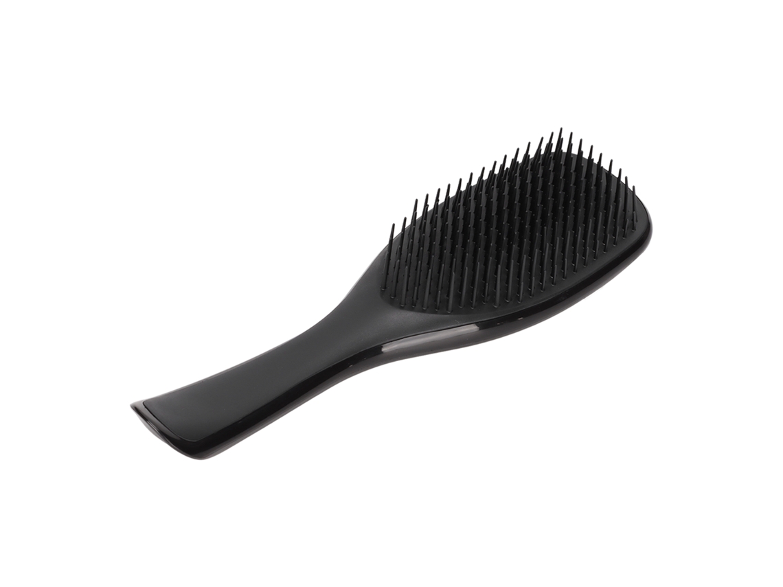Pincel Para Cabello De Diseño Con Agujeros Material Abs Ligero Portátil 22x6.6cm Mango Estable Para Peluquerías Negro