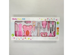 Set de baño y cuidado diario para bebés Yuysan (13 piezas) - Rosa