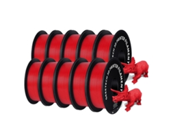 Filamento para impresora 3D, PETG, diámetro 1,75 mm, color rojo OEM