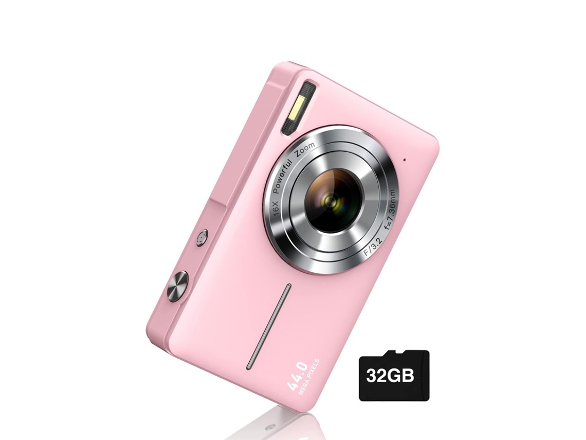 Cámara Digital Infantil 44mp 1080p Regalo De Cumpleaños Para Niños (rosa)