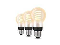 PHILIPS - Paquete de 3 bombillas de filamento E27 de ambiente blanco
