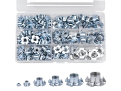 Kit De Tuercas Claw De Acero Carbono M4 M5 M6 M8 M10, 105 Piezas Para Carpintería, Fontanería Y Proyectos Diy