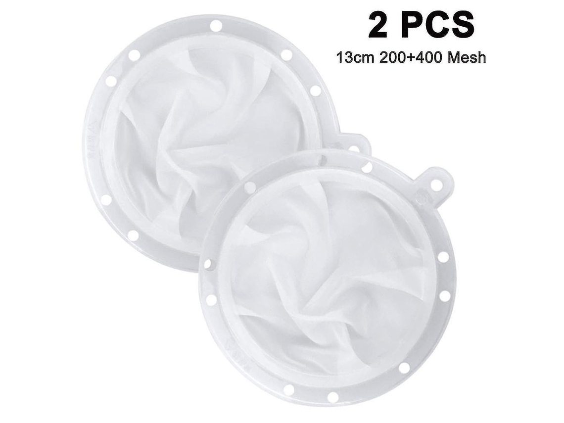 2 filtros de boquilla, filtro de nailon para boquillas de 13 cm y 15 cm, malla 200+400, material nailon+PP, 13 cm
