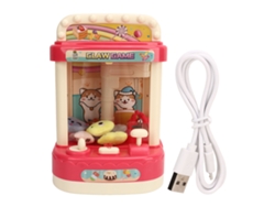 Máquina De Clips Para Muñecas En Miniatura Con Música Para Fiestas En Casa, Navidad, Regalos De Cumpleaños, Color Rosa.