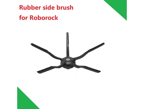 Cepillo Lateral de goma para aspiradora Roborock S6 series S60 S61 S65 accesorios repuestos negro