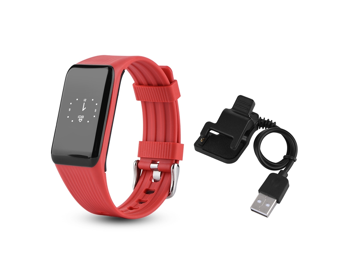 Pulsera Inteligente Rastreador De Fitness Con Monitor De Frecuencia Cardíaca Deportiva Y Bluetooth