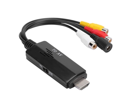 Conversor HDMI para RCA 1080P Tv Vhs Vcr Suporte para Roku/Dvd/Decodificador de Cab
