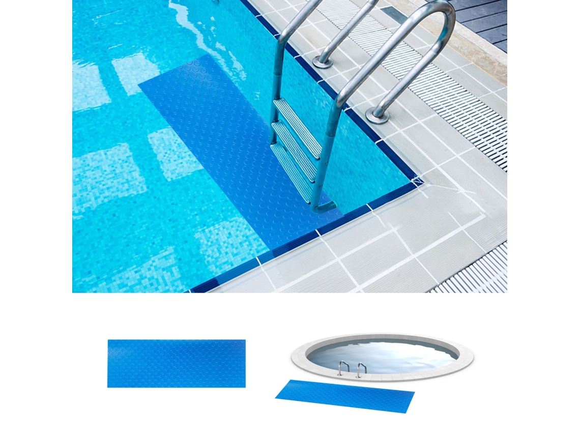 Alfombrilla Antideslizante Para Escalera De Piscina En Oferta: Alfombrilla Antideslizante Para Escalera De Piscina, Color Azul.