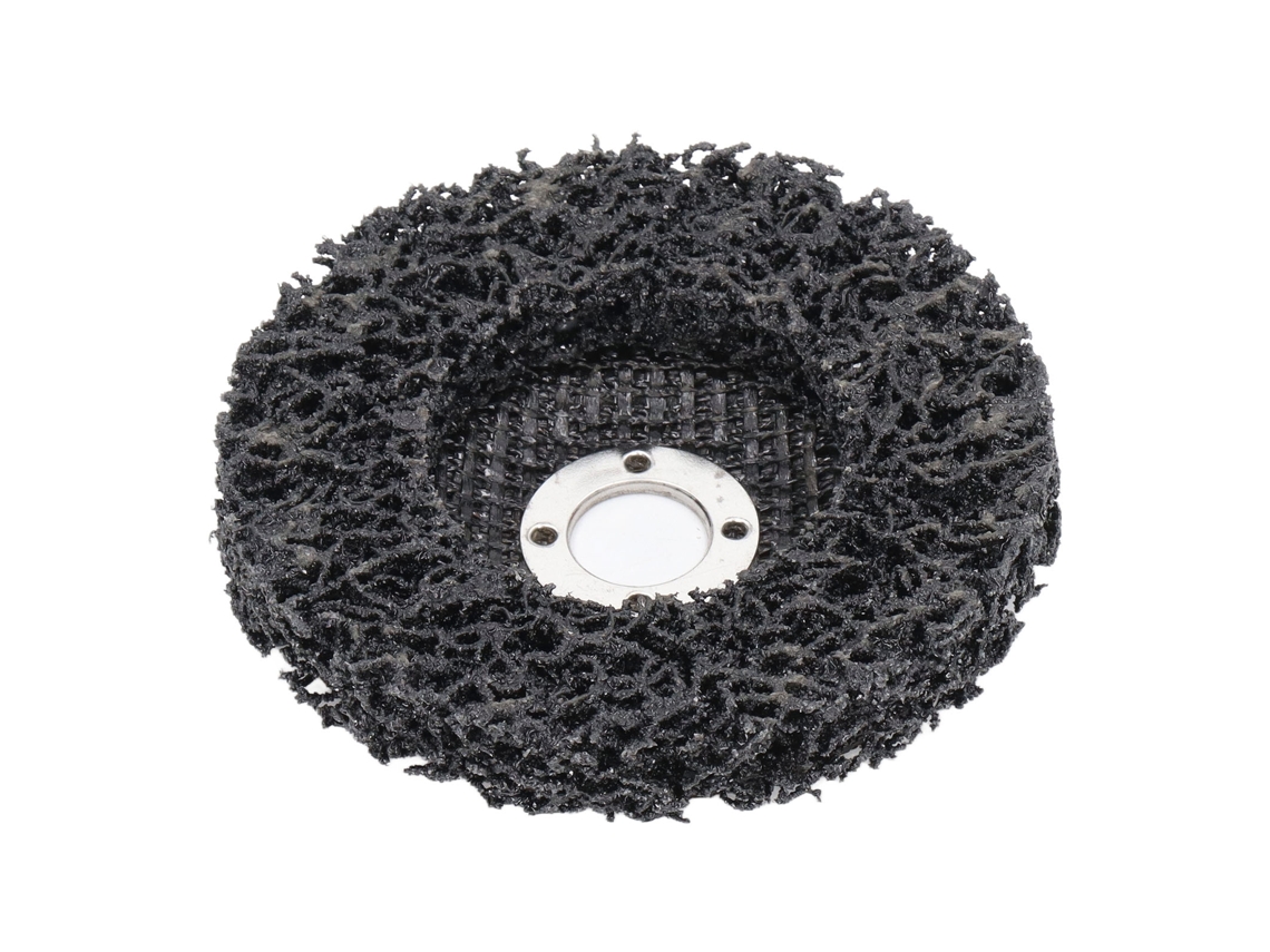 Disco negro para quitar pintura de 10 cm, resistente al agua y de bajo ruido, para acero inoxidable.