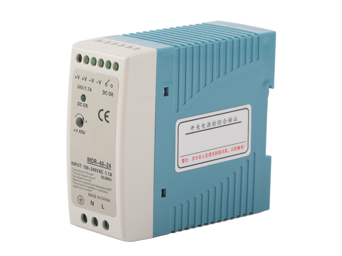Fuente De Alimentación Industrial Berm Mdr-40-24 24v 40w Para Montaje En Carril Din 100-240vac