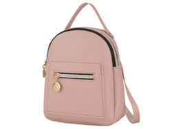 Rebe-mochila De Cuero Pu Para Mujer Casual Bonita Mochila Diaria Con Bolsillos Cremallera Convertible A Bandolera