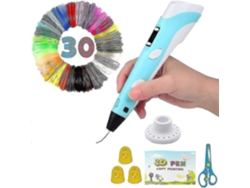 Kit De Bolígrafos De Impresión 3d Para Niños, Bolígrafos De Impresión 3d Resistentes Al Fuego, Incluye 30 Consumibles Y Accesorios.