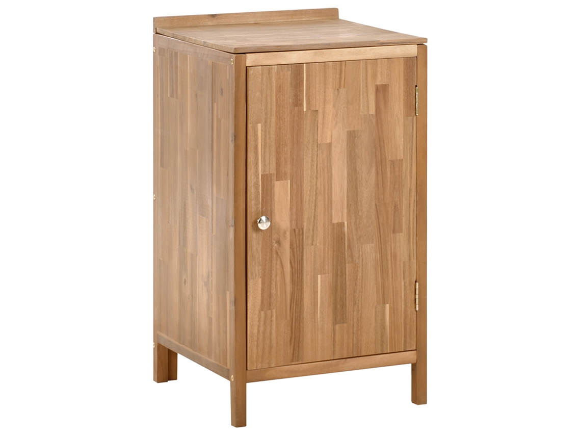 Armario de cocina exterior de madera de acacia Beliani Venosa, marrón, 50 x 50 x 90 cm