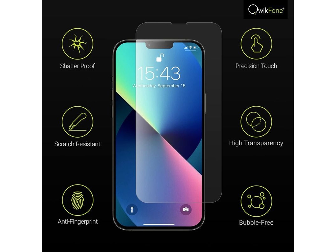 Protector De Pantalla Anti-espía Para Iphone 13/13 Pro (paquete De 2) Compatible Con Face Id, Alta Transmisión De Luz.