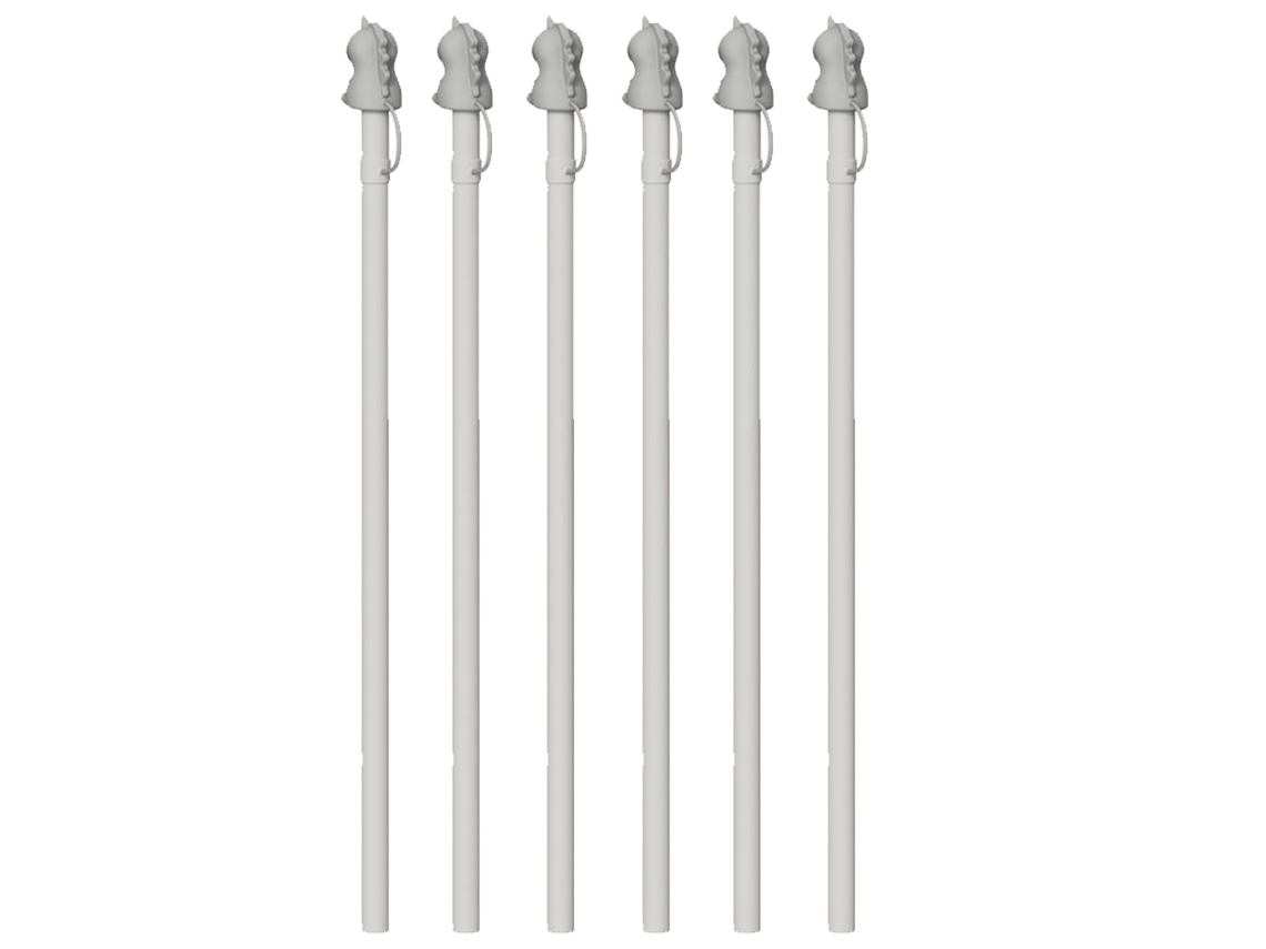KOFIHETY Canudos de silicona reemplazables de 12 pulgadas con estuche, compatibles con vasos 40 oz 30 oz, pack de 6 canudos reutilizables