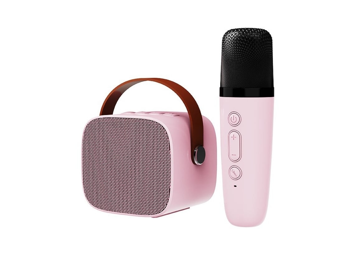 Altavoces De Bluetooth Mini Karaoke Y Micrófono Para Niños Juguetes Divertidos Y Regalos Y Cantando Rosa Gusshious
