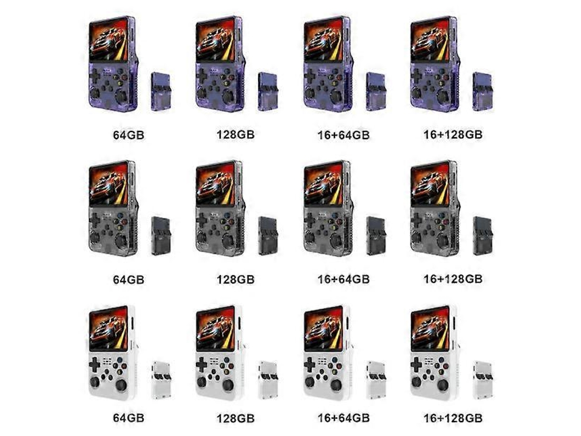 Consola Portátil R36s Con Pantalla Ips De 3,5 Pulgadas, Sistema Linux, Juegos Retro Rápidos.